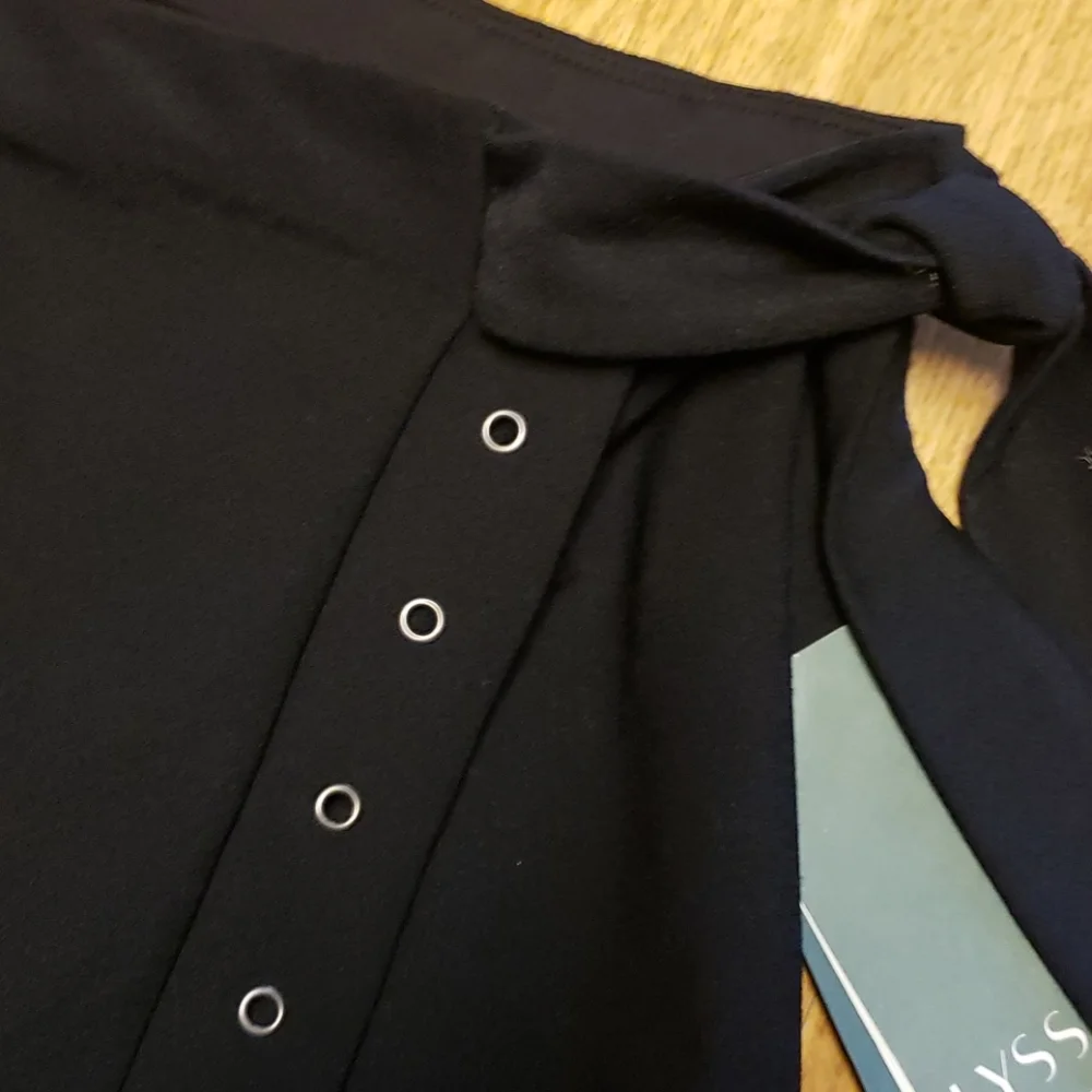 NWT Lysse 3X Jory faux wrap black skirt - Picture 2 of 4